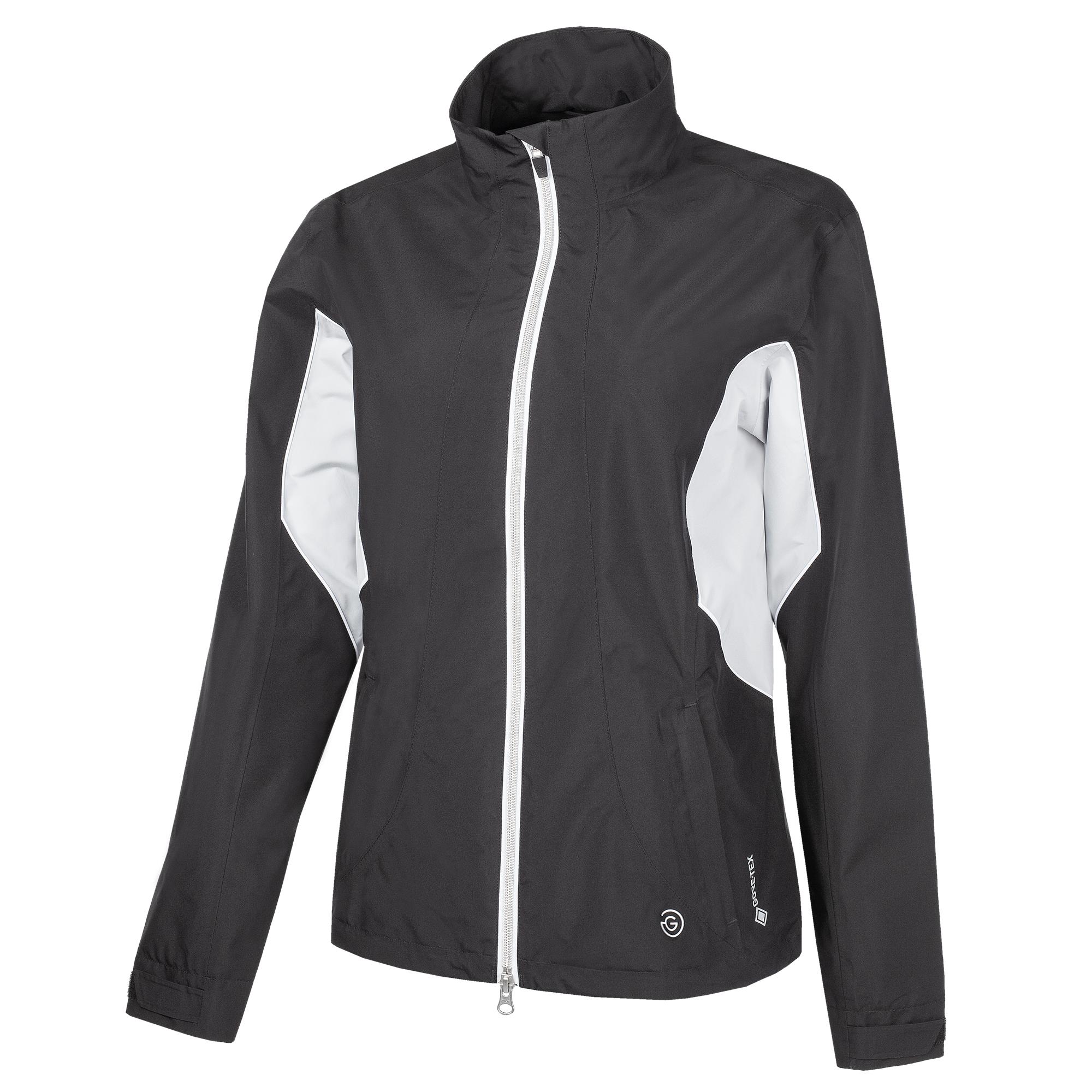 Galvin Green Aida Gore-Tex Ladies Waterproof Golf Jacket Black/Cool Grey/White